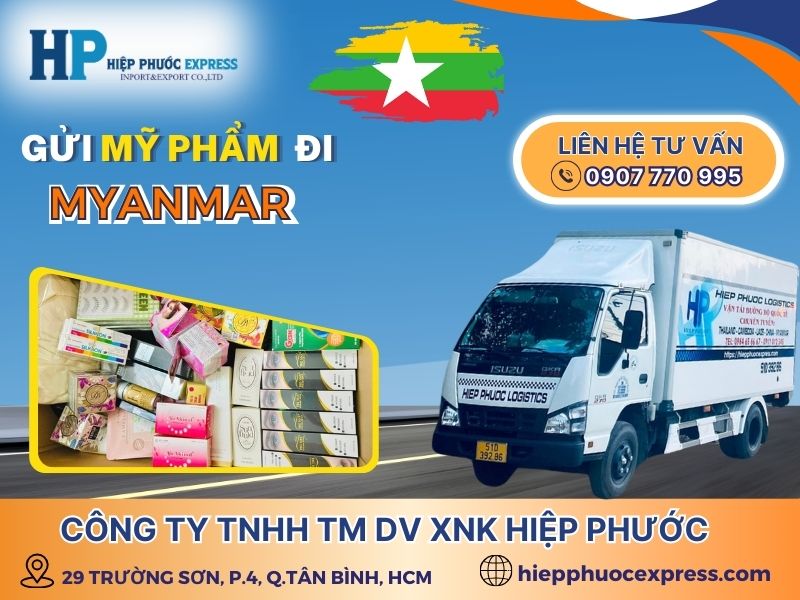 dich vu gui my pham di myanmar