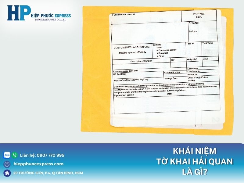 thuat ngu to khai hai quan la gi