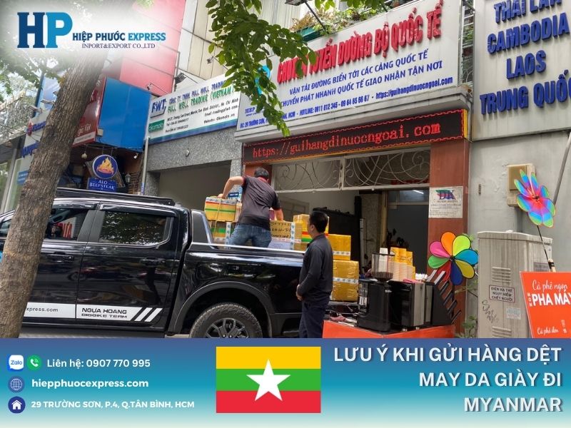 luu y khi van chuyen hang may mac sang myanmar