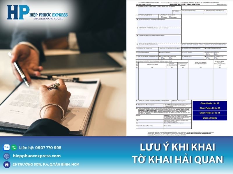 luu y khi khai to khai hai quan