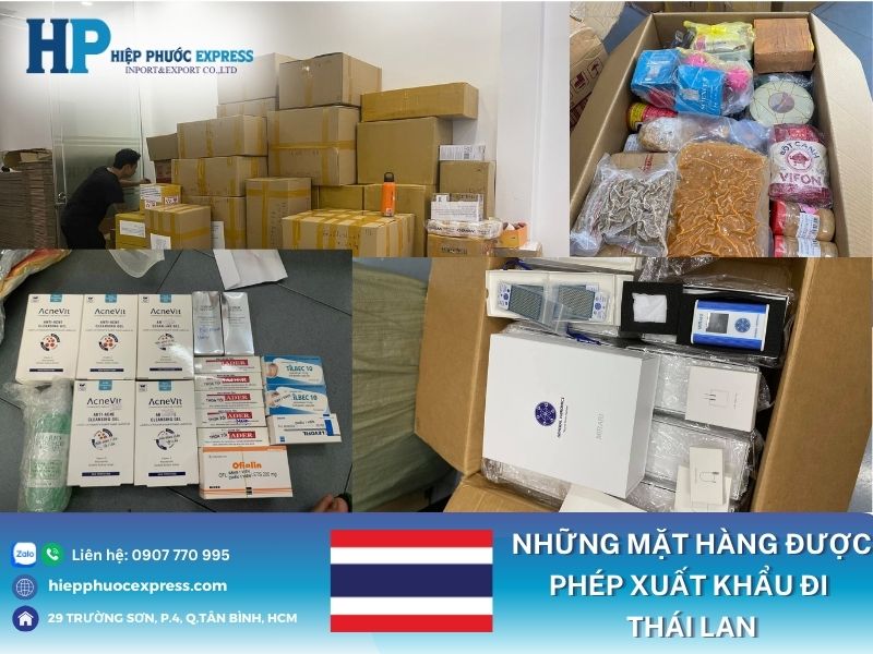 cac mat hang thuong xuat khau qua thai lan