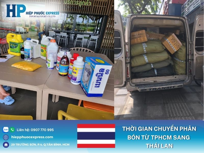 thoi gian gui phan bon tu tphcm qua thai lan