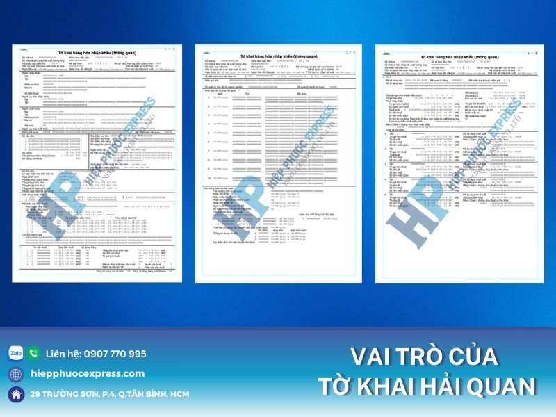 vai tro cua to khai hai quan trong xnk