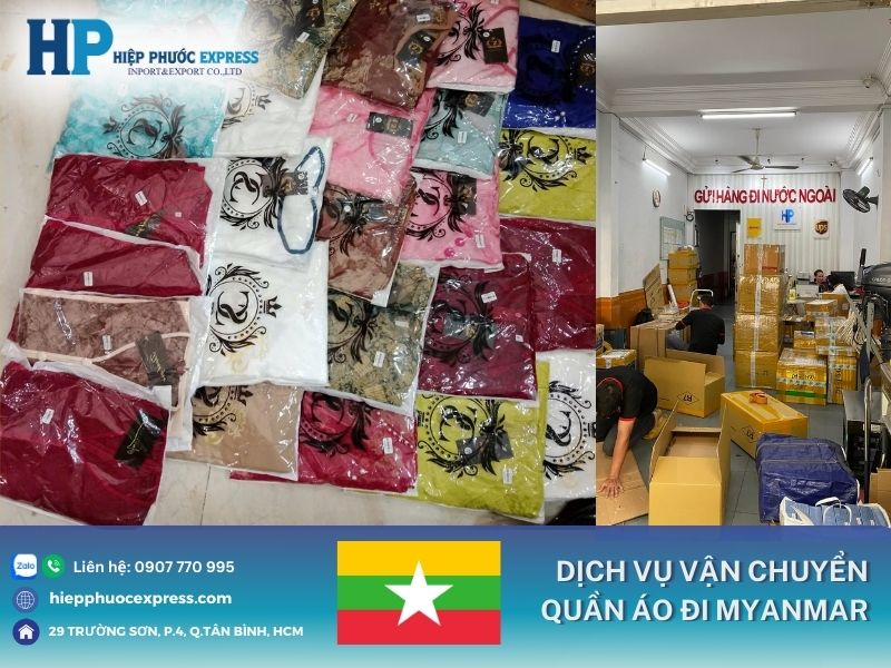 dich vu gui quan ao tu viet nam di myanmar