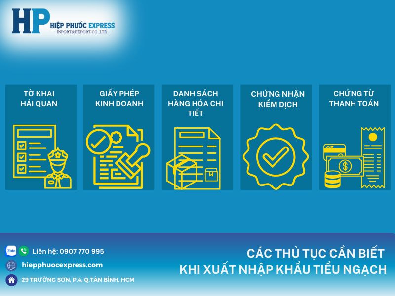 Những thủ tục liên quan đến xuất nhập khẩu tiểu ngạch