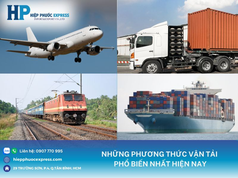 Các phương tiện giao thông vận tải phổ biến