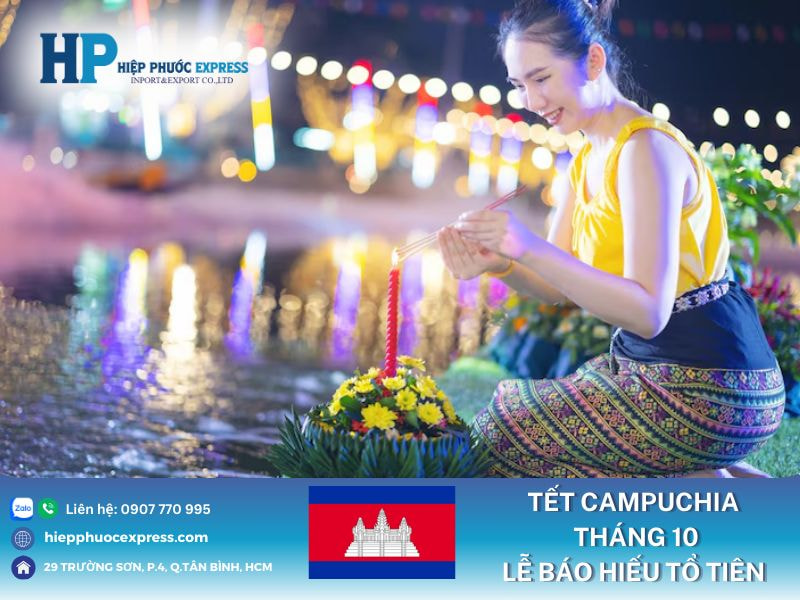 Tết Campuchia tháng 10 lễ báo hiếu tổ tiên