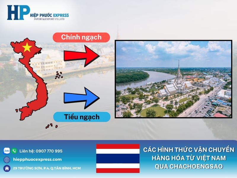 Các hình thức vận chuyển sang Chachoengsao