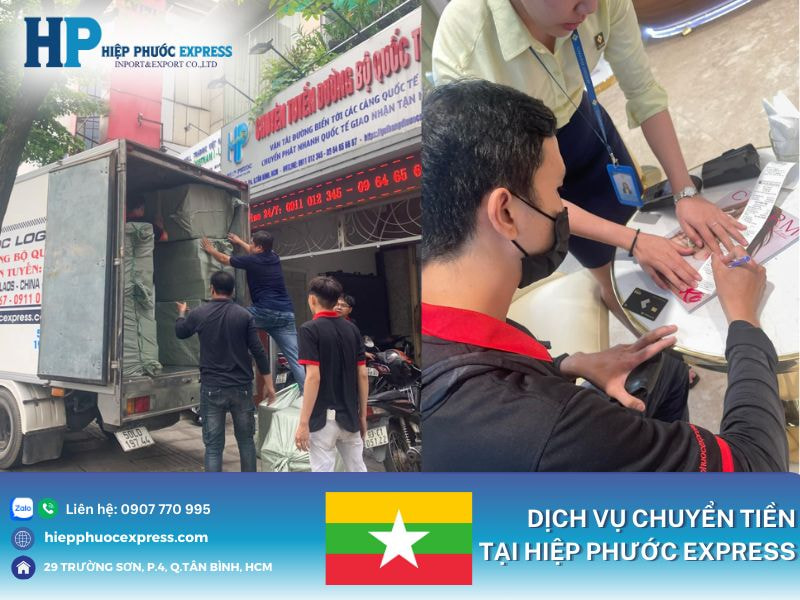Hỗ trợ chuyển tiền đi Myanmar tại Hiệp Phước Express