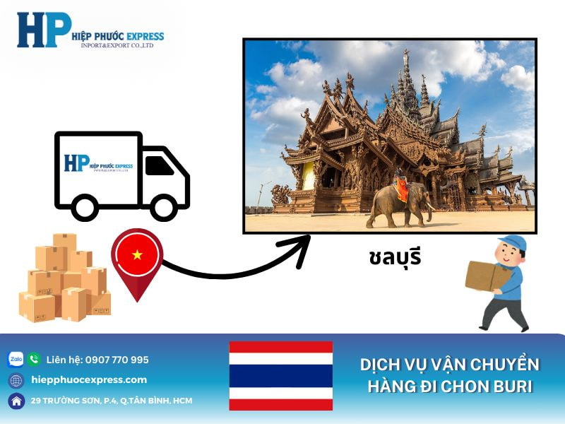 Dịch vụ vận chuyển hàng đi Chon Buri Hiệp Phước Express