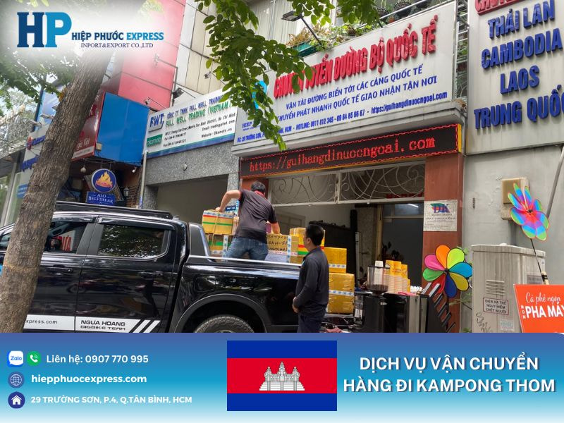 Dịch vụ vận chuyển hàng đi Kampong Thom Cambodia