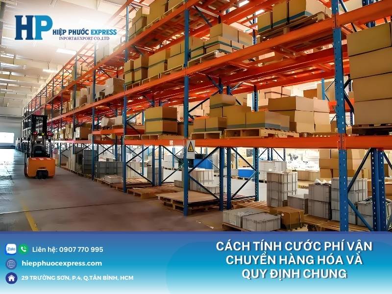 Cách tính phí vận chuyển hàng hoá