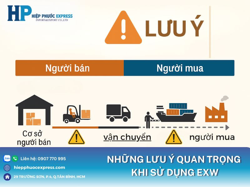 Lưu ý quan trọng khi sử dụng exw