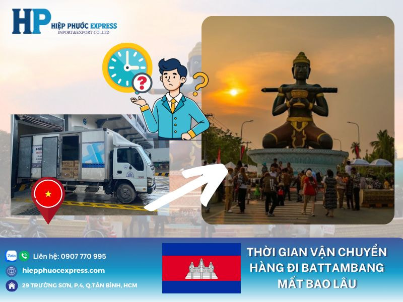 Thời gian vận chuyển hàng đi Battambang là bao lâu