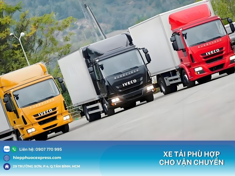 Xe tải phù hợp cho nhu cầu vận chuyển