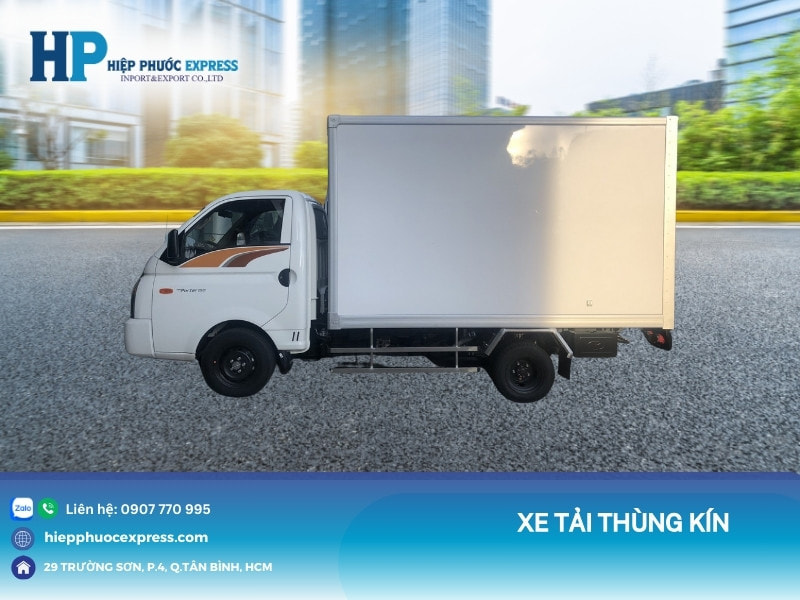 Xe tải sử dụng thùng kín
