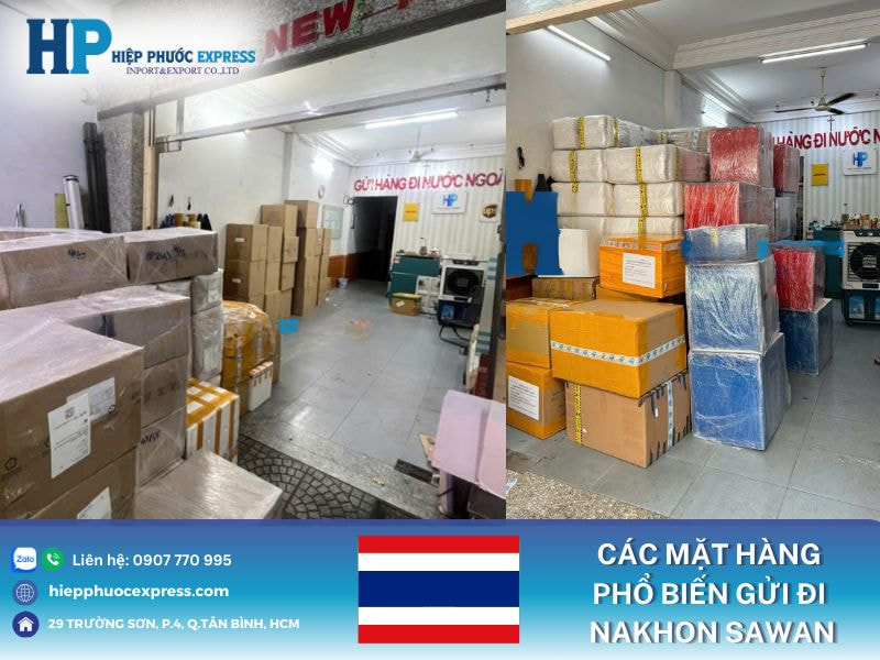 Cac mat hang pho bien gui di nakhon sawan