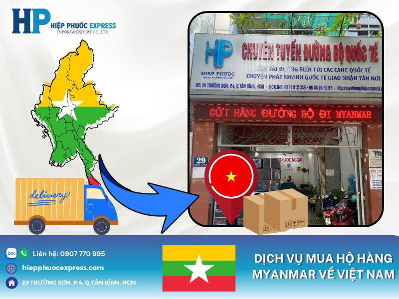 Dịch vụ mua hộ hàng Myanmar về Việt Nam