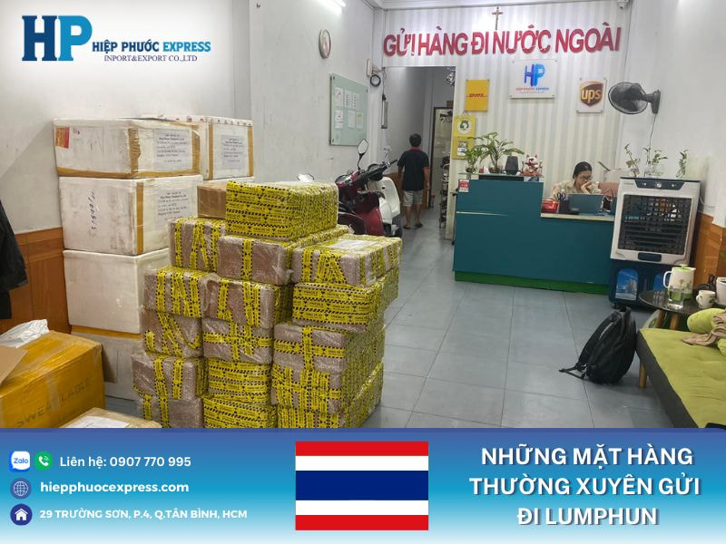 nhung mat hang thuong xuyen gui di lumphun