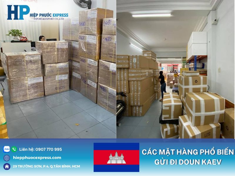 Các mặt hàng phổ biến gửi đi Doun Kaev