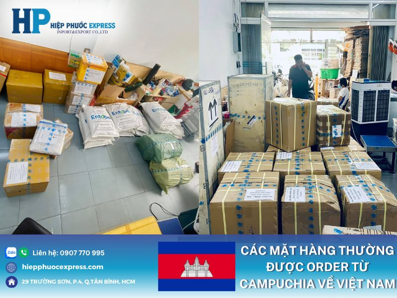 Các mặt hàng thường được order, mua hộ từ Campuchia về Việt Nam