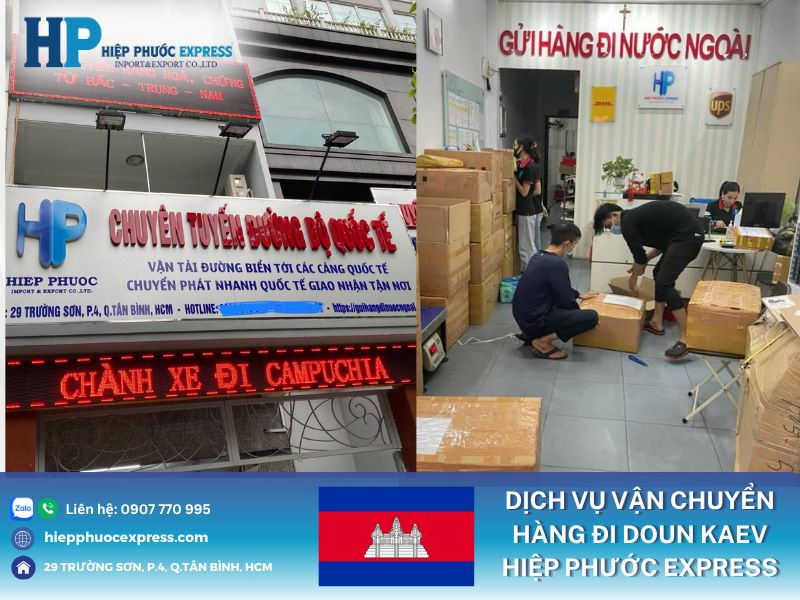 Dịch vụ vận chuyển hàng đi Doun Kaev