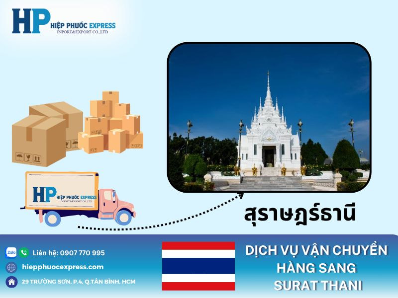Dịch vụ vận chuyển hàng sang Surat Thani