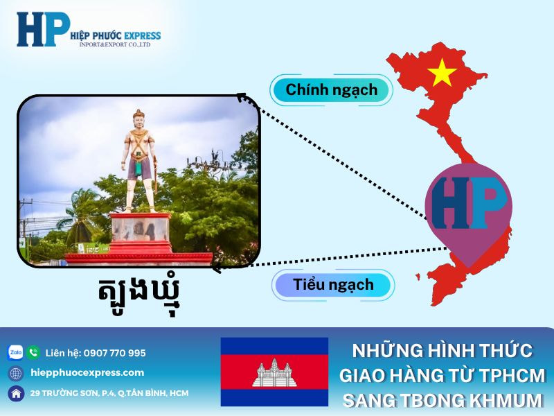 Những hình thức giao hàng từ TpHCM sang Tbong Khmum