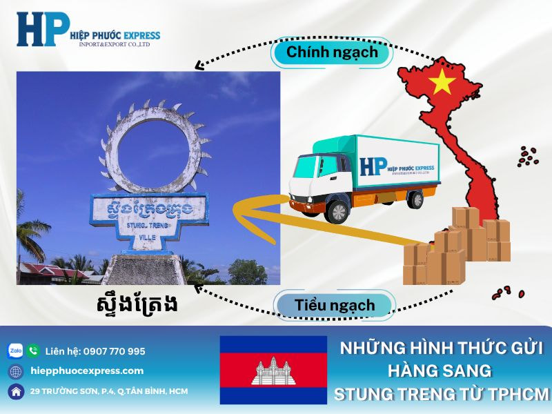 Những hình thức gửi hàng sang Stung Treng từ TpHCM