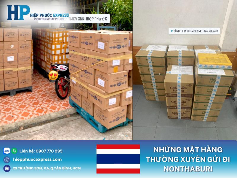 Những mặt hàng thường xuyên gửi đi Nonthaburi