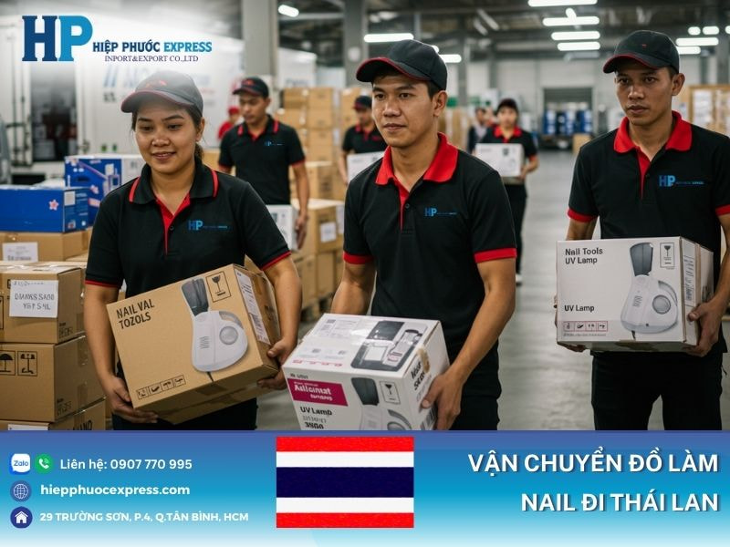Vận chuyển đồ làm nail đi Thái Lan