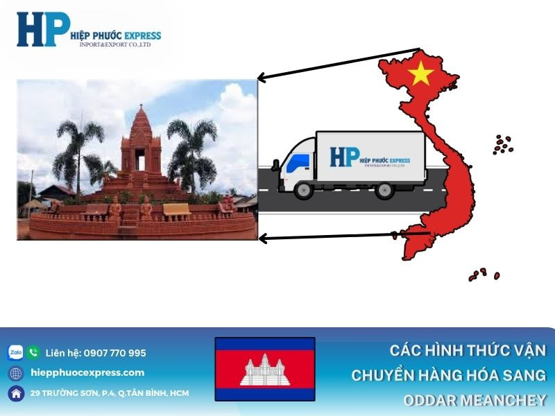 Các hình thức vận chuyển hàng đi Oddar Meanchey