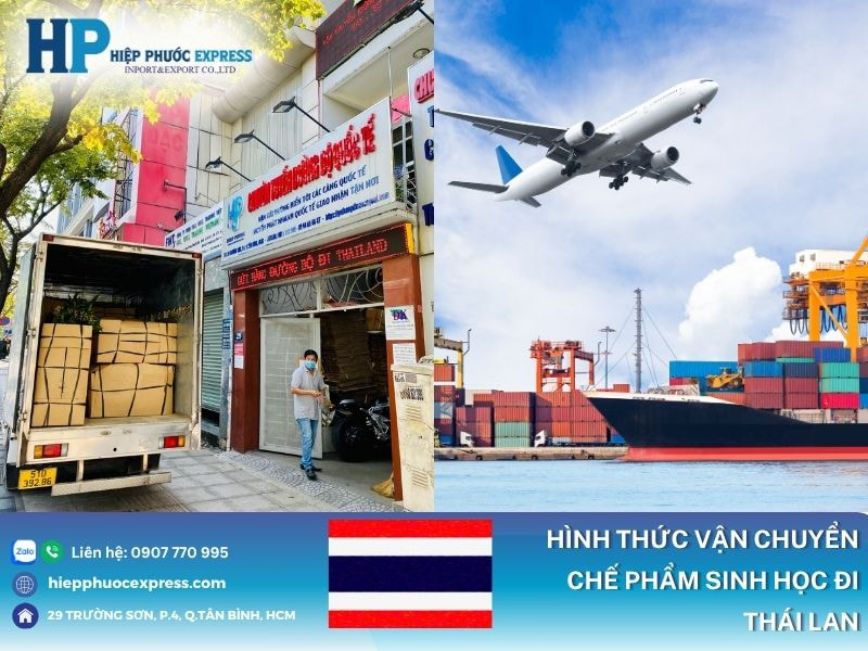 Các hình thức vận chuyển chế phẩm sinh học từ HCM