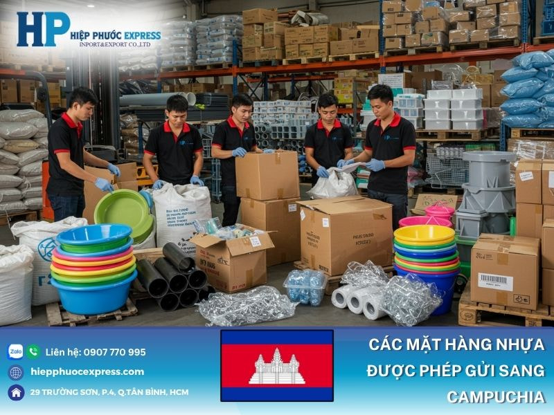 Các mặt hàng nhựa được phép gửi sang Campuchia