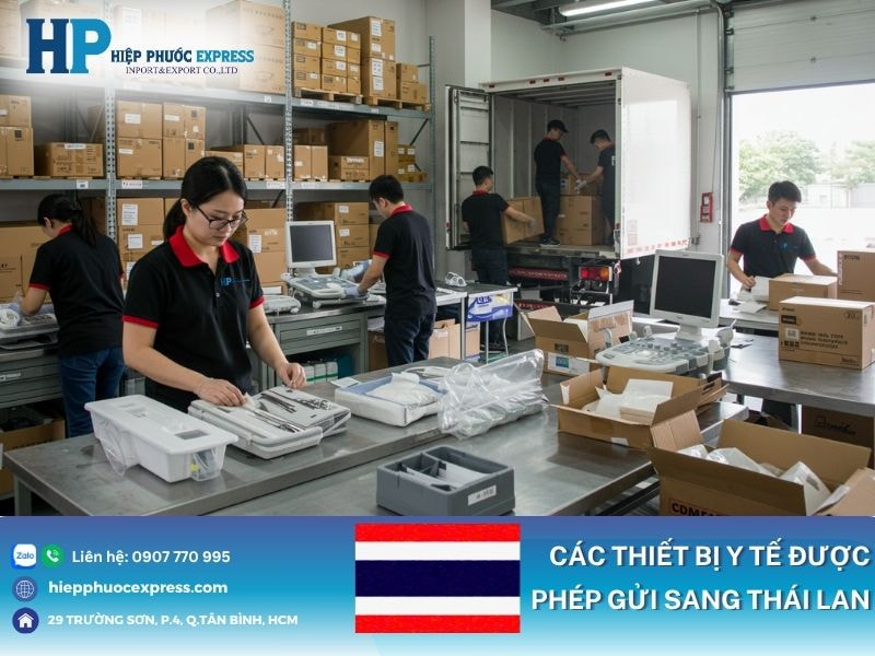 Các thiết bị y tế được phép gửi sang Thái Lan