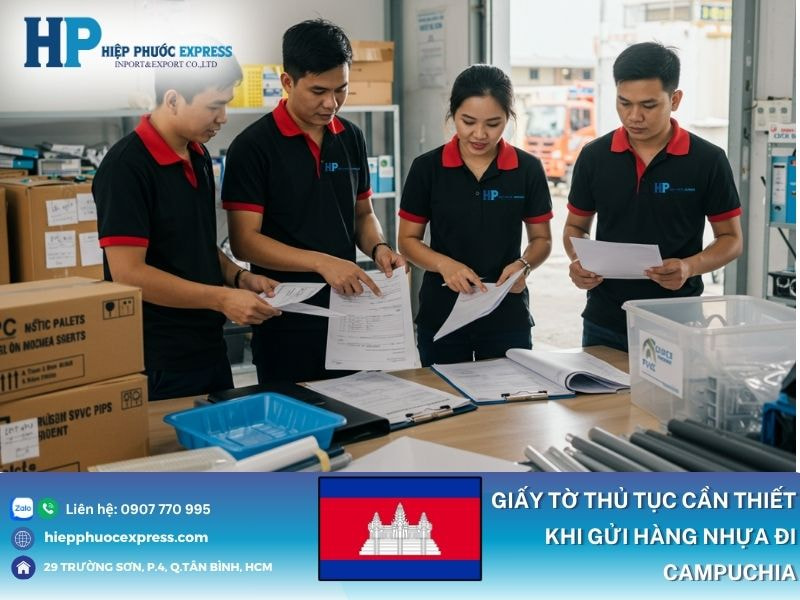 Giấy tờ thủ tục cần chuẩn bị khi gửi hàng nhựa sang Campuchia