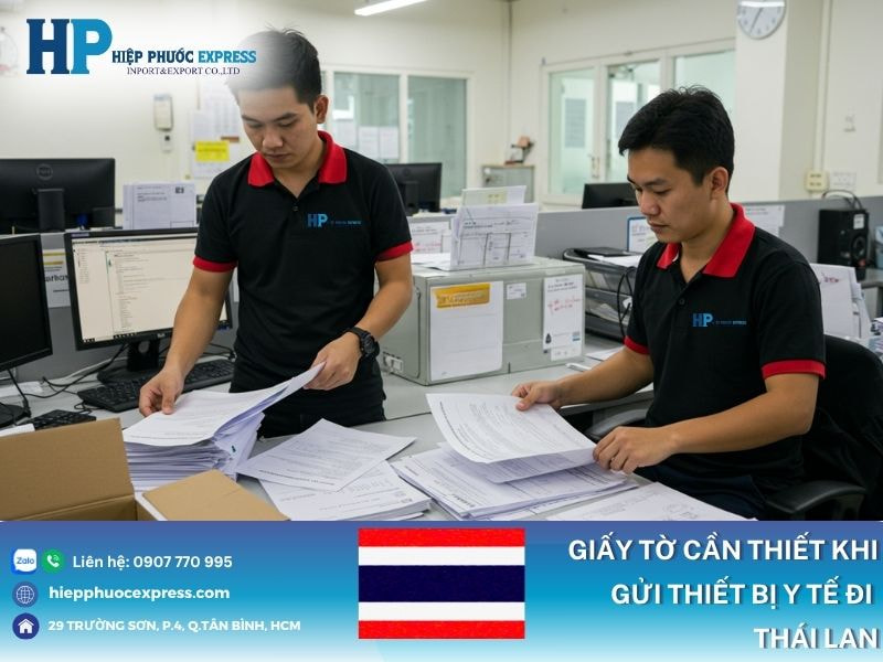 Giấy tờ thủ tục khi gửi thiết bị y tế đi Thái Lan