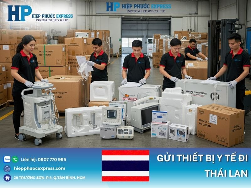 gửi thiết bị y tế đi Thái Lan