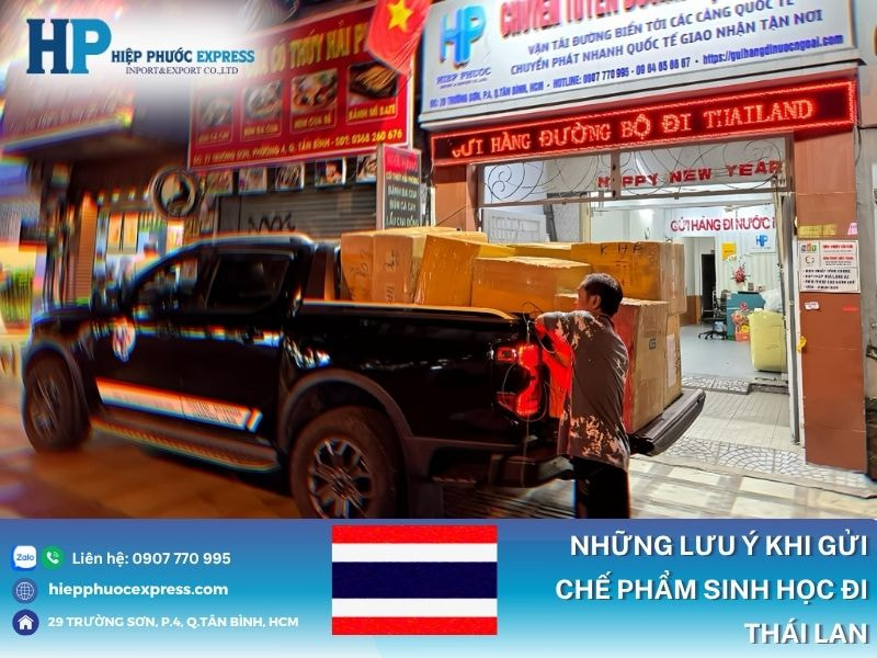 Những lưu ý khi gửi chế phẩm sinh học đi Thái Lan