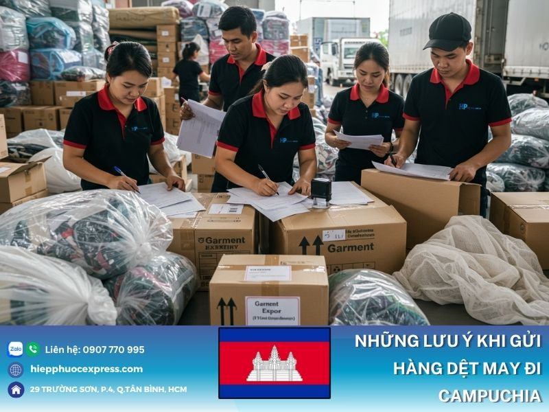 Những lưu ý khi gửi hàng dệt may đi Cam