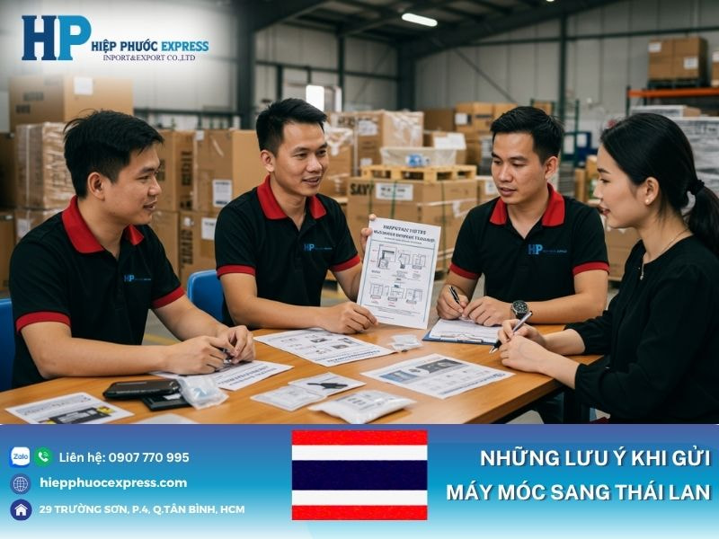 Những lưu ý khi gửi máy móc đi Thái Lan