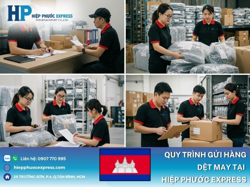 Quy trình gửi hàng dệt may tại Hiệp Phước