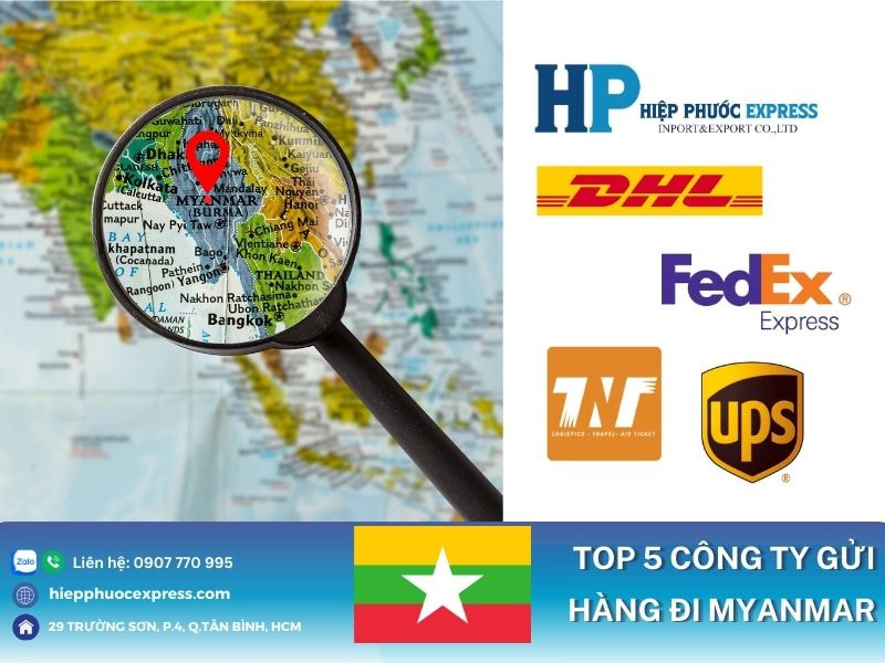 Top công ty vận chuyển hàng đi Myanmar