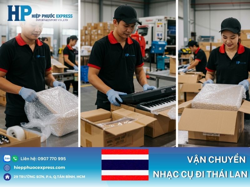 Vận chuyển nhạc cụ đi Thái Lan