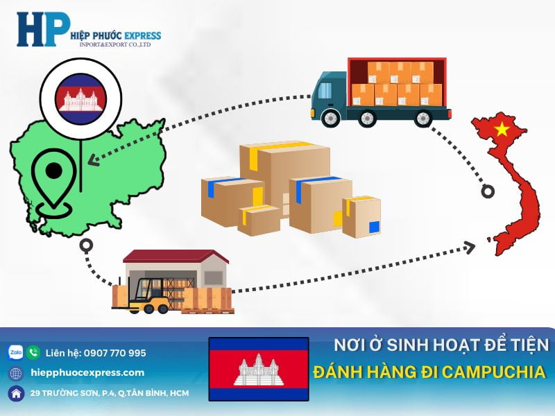 noi o sinh hoat de tien danh hang di cambodia