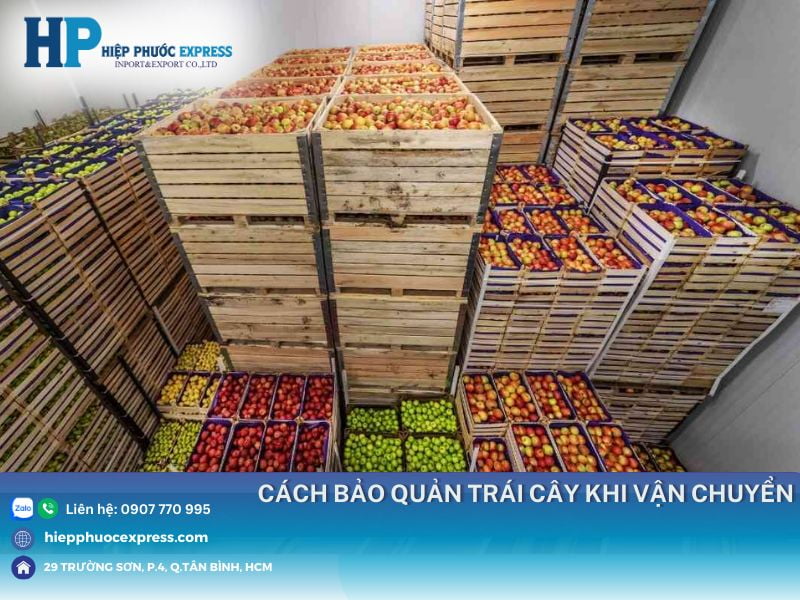 cach bao quan trai cay de van chuyen