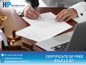 certificate of free sale la gi