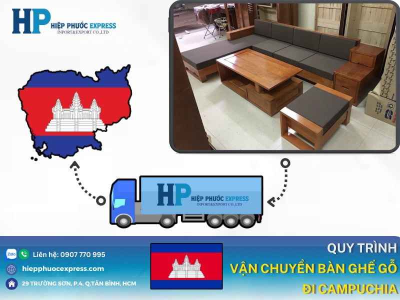 qui trinh van chuyen ban ghe go di campuchia