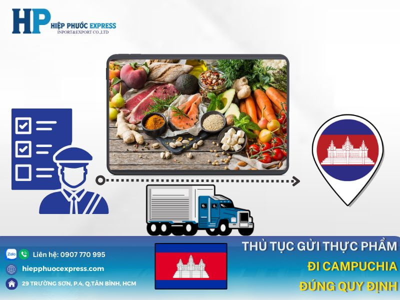 quy dinh thu tuc van chuyen thuc pham di campuchia