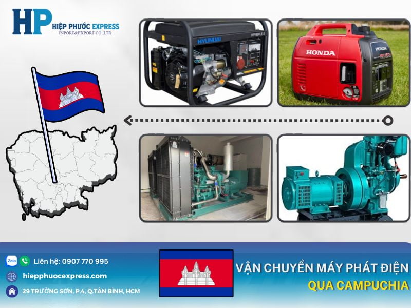 van chuyen may phat dien qua campuchia